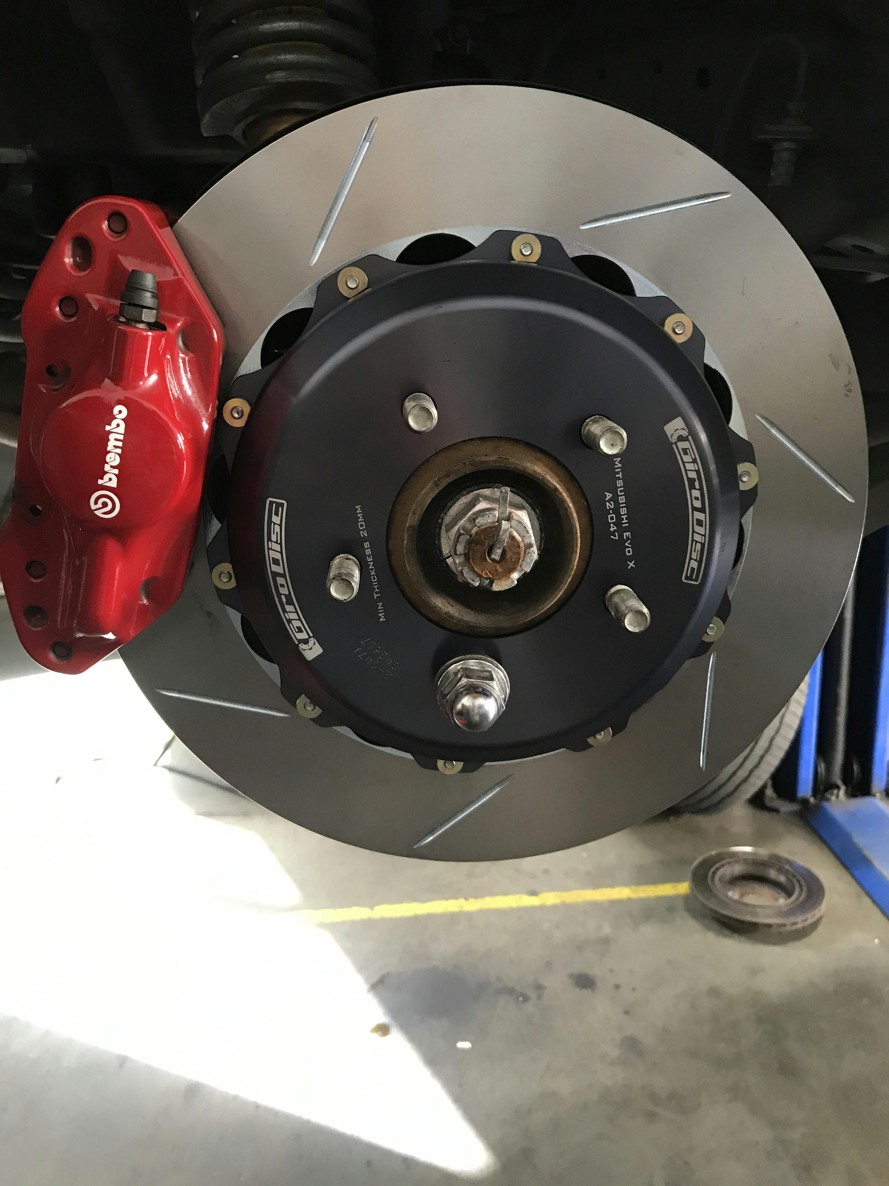 Girodisc Slotted 2pc Rear Brake Rotor Set 20082015 Mitsubishi Evo X